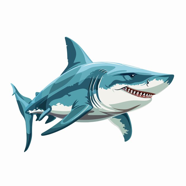 Vector el tiburón porbeagle