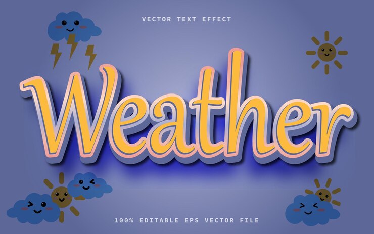 Vector el tiempo 3d efecto de texto