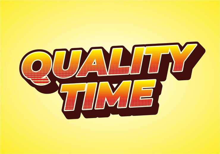 Vector tiempo de calidad efecto de texto en estilo 3d con buenos colores