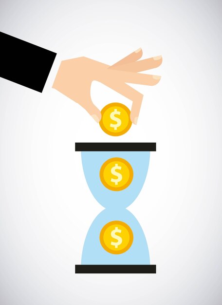 el tiempo es el icono del concepto de dinero