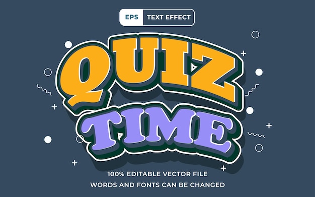 Tiempo escolar editable Efecto de texto perfecto para la educación de diseños cautivadores