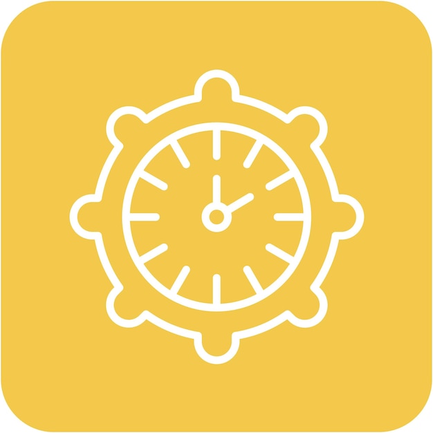Tiempo de estilo de ilustración vectorial de gestión