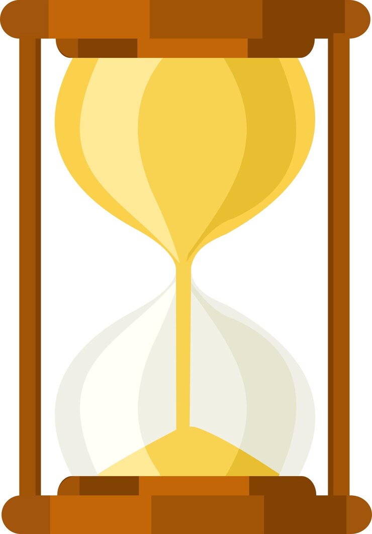 Vector tiempo de reloj de arena detallado