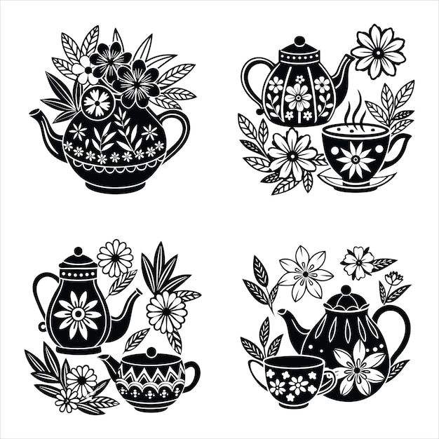 Tiempo de té clipart svg