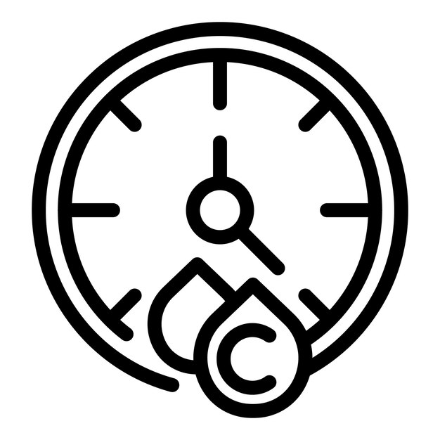 El tiempo de trabajo del icono del colágeno es el vector del contorno de la molécula de gel del suero cosmético