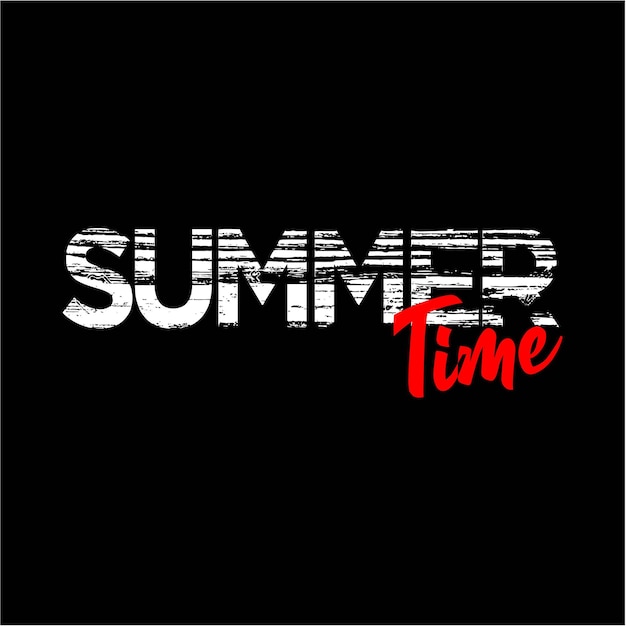 tiempo de verano diseño abstracto tipografía diseño vectorial texto ilustración cartel banner volante