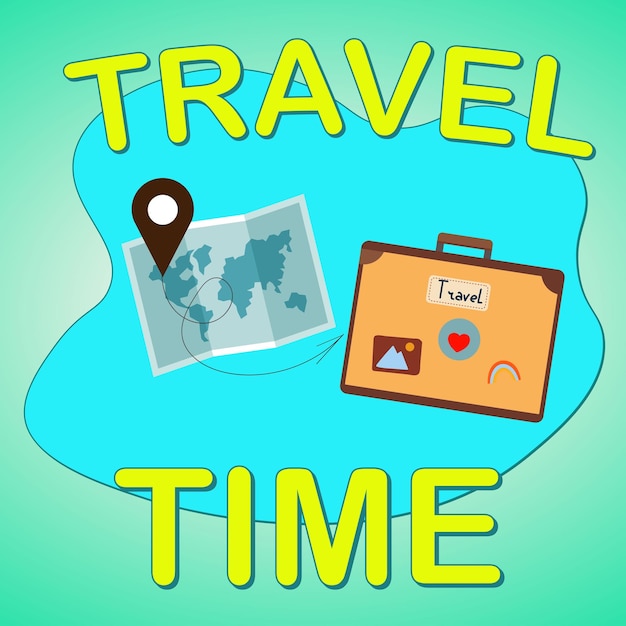 Tiempo para viajar concepto