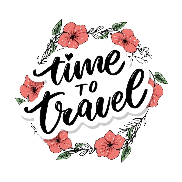 Vector tiempo para viajar letras