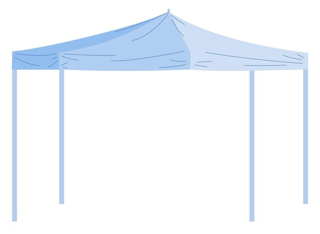 Tienda al aire libre Evento promocional stand de marca blanca aislado sobre fondo blanco