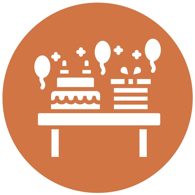 Tienda de diseño vectorial por estilo de icono de ocasión