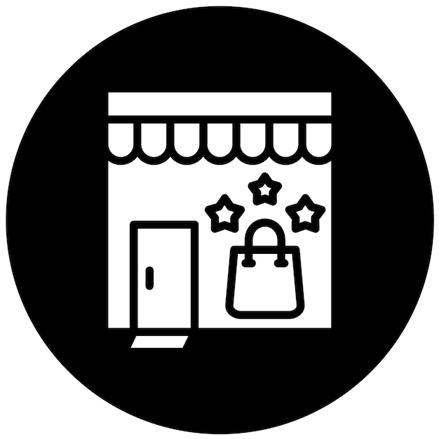 Tienda de diseño vectorial por estilo de icono de popularidad
