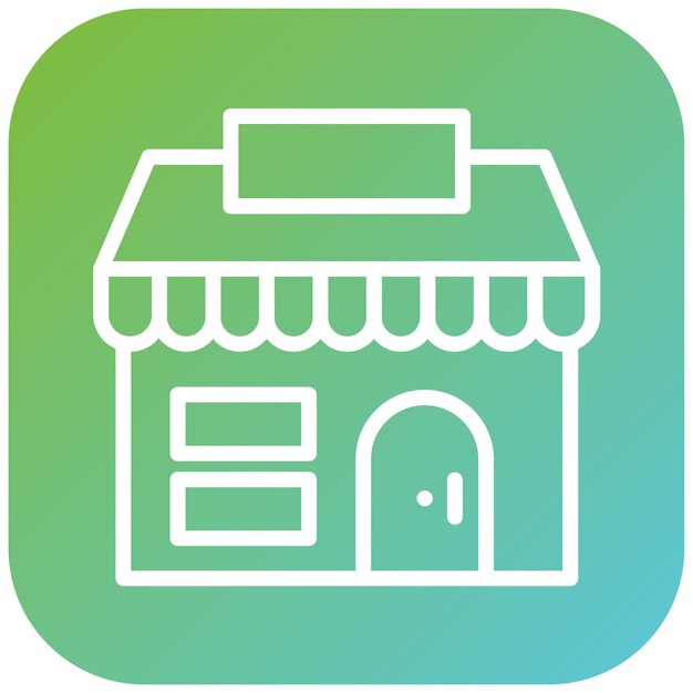 Tienda de diseño vectorial Estilo de icono