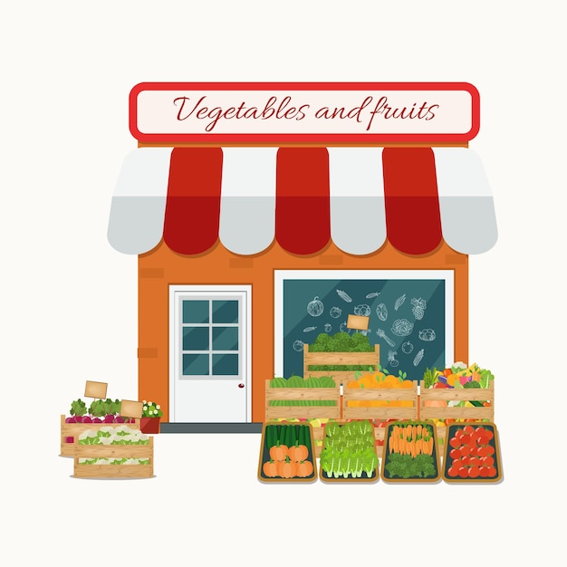 tienda de frutas y verduras. Departamento.