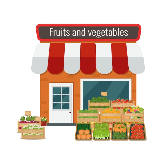 tienda de frutas y verduras. Departamento.
