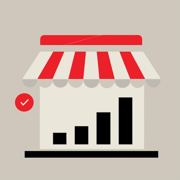 una tienda con un gráfico que dice graphon es