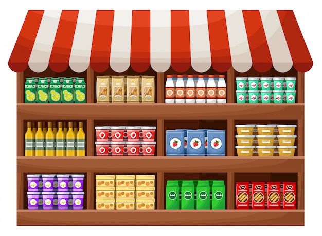 Tienda de granjeros de productos