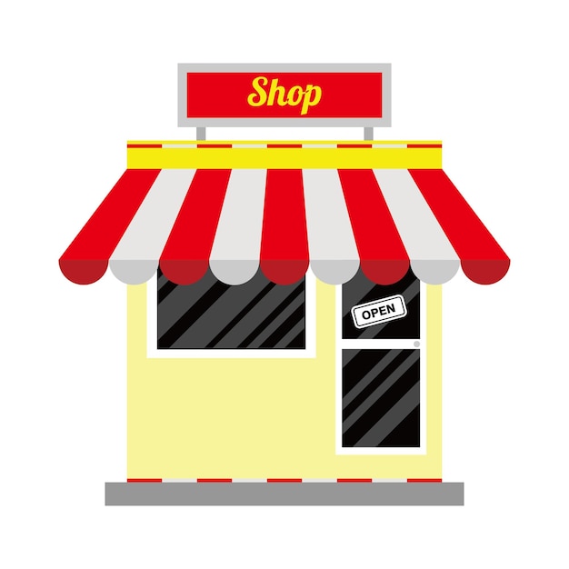 tienda icono diseño mercado edificio signo y símbolo