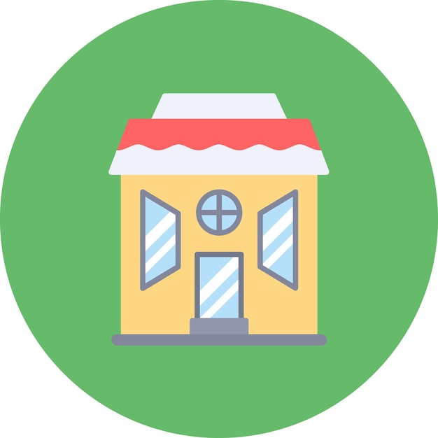 Tienda de ilustración plana