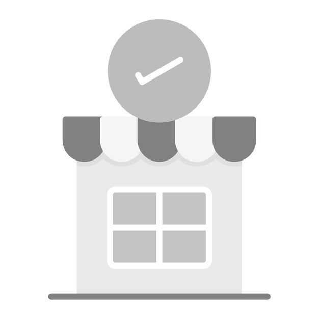 Tienda con imagen vectorial de icono de confianza Se puede utilizar para la tienda web