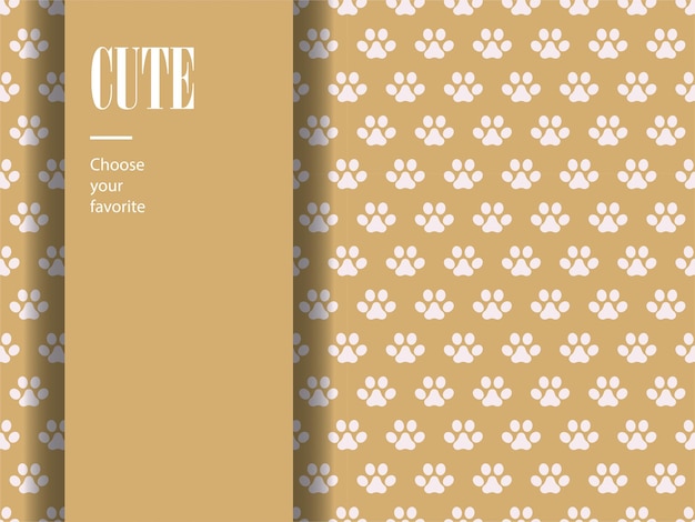 tienda de mascotas animal sin costura perro icona de huella linda patrón de papel tapiz salvaje patas ornamento arte de silueta