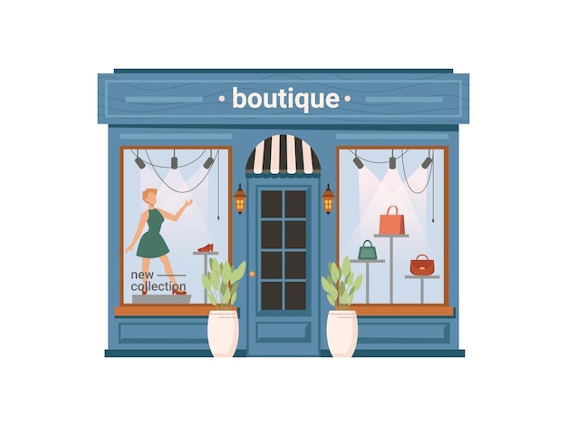 Tienda de ropa boutique shopstore fachada exterior