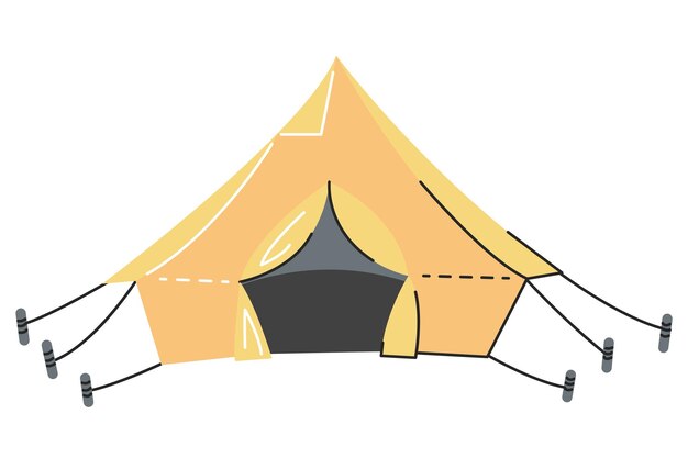 Tienda turística de senderismo para actividades al aire libre Temporada de aventura deportiva Viaje en la naturaleza casa de camping