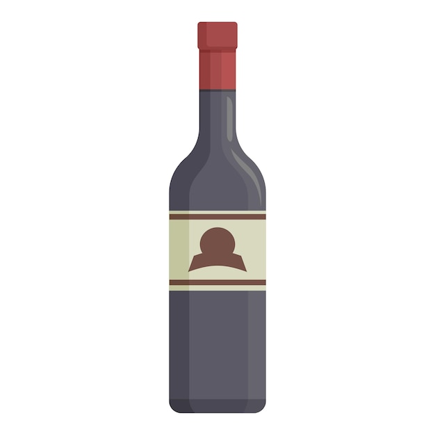 Tienda vino botella icono dibujos animados vector bodega bodega bar bebida