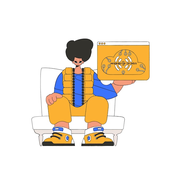 Tiene el logo del internet de las cosas a su alcance.
