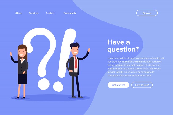 Vector tiene una página de inicio de preguntas