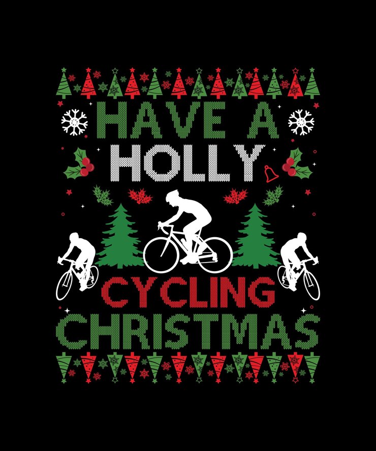 Tienes una camiseta de Navidad divertida de Holly Cycling
