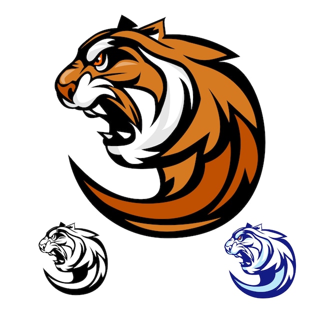 Tiger head mascot