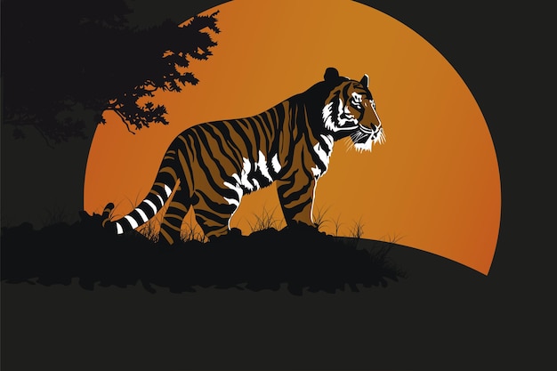 Tiger_silhouette_3 color