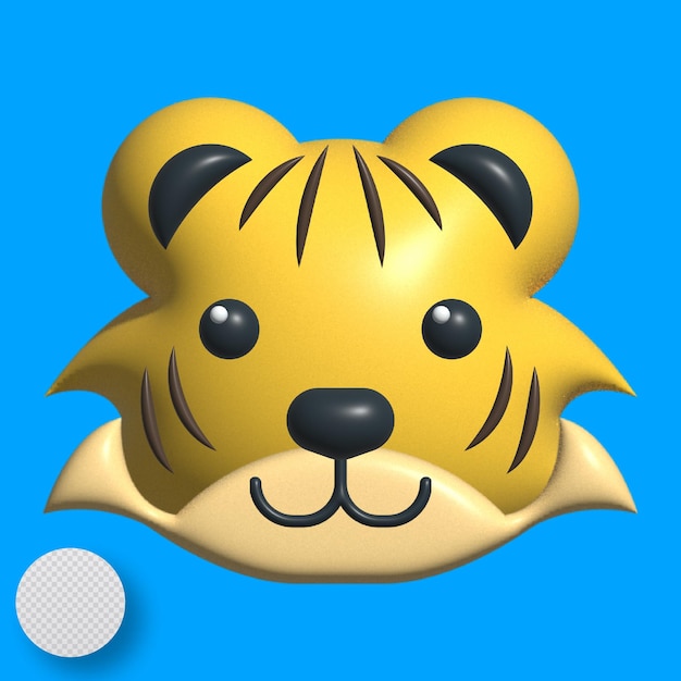 El tigre en 3D.