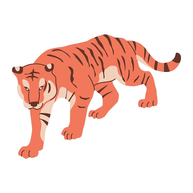 Tigre de bengala chino para decoración de año nuevo Astrología de talismán asiático de gato grande
