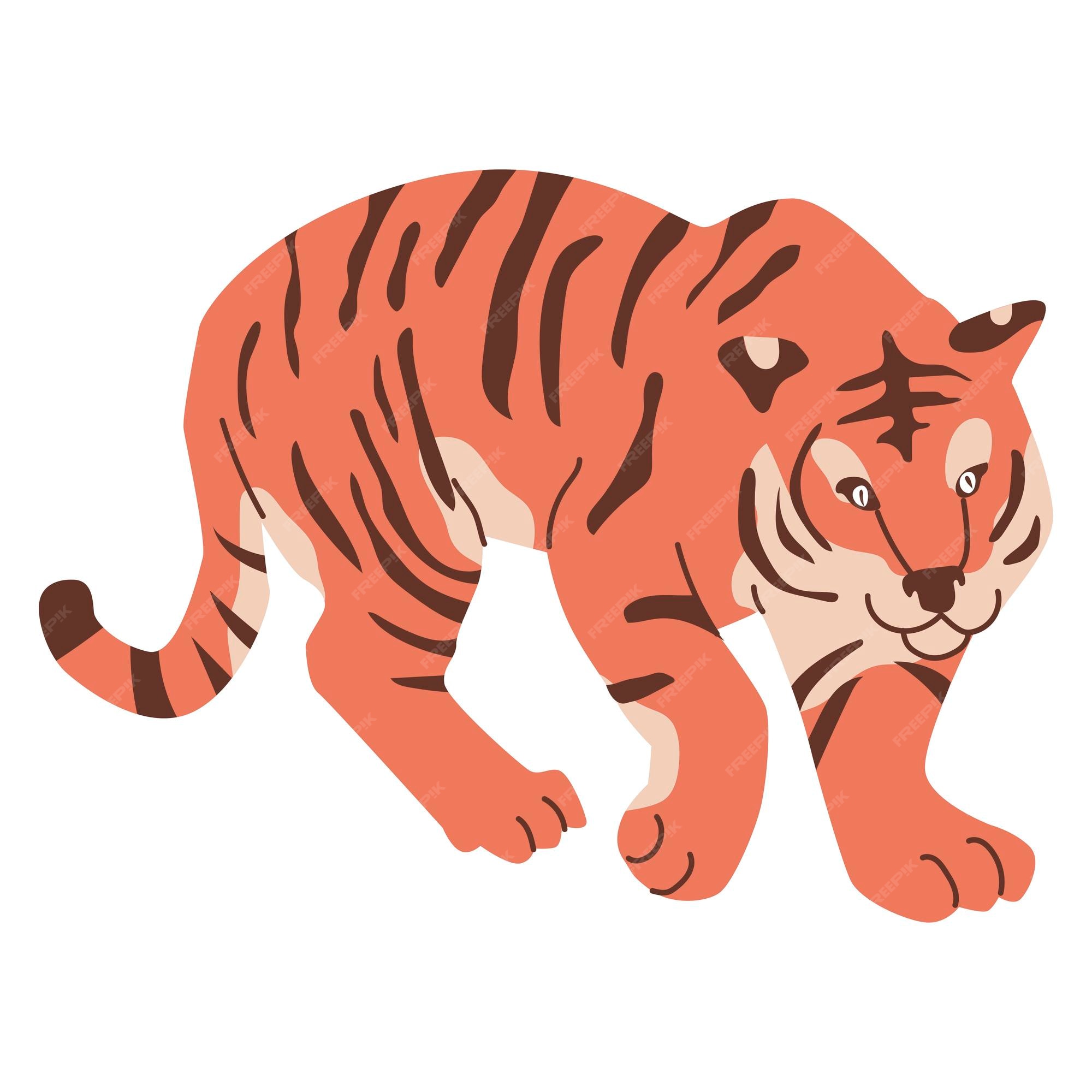 Ilustración Del Símbolo Oriental Del Tigre De 2022. Feliz Año Nuevo Chino  Calendario Lunar Animal. Elemento De Tradición Asiática. Ilustraciones svg,  vectoriales, clip art vectorizado libre de derechos. Image 169399382