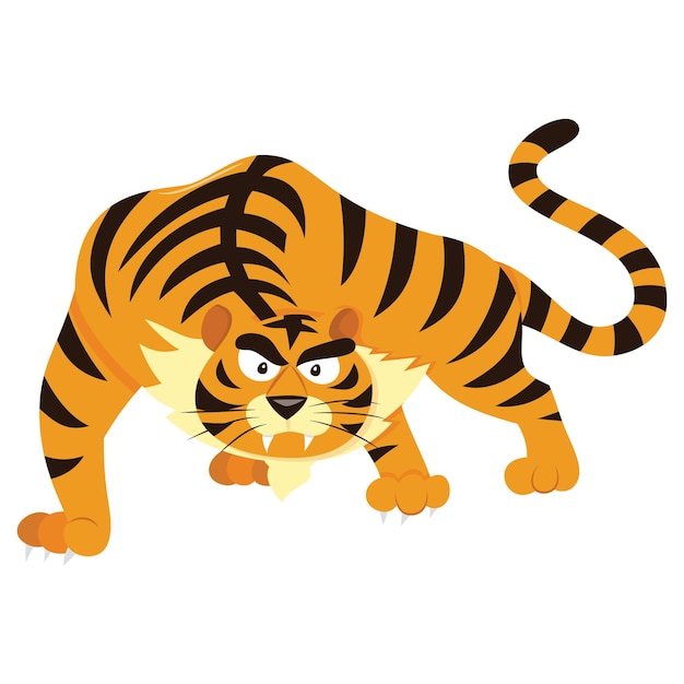 Tigre de dibujos animados