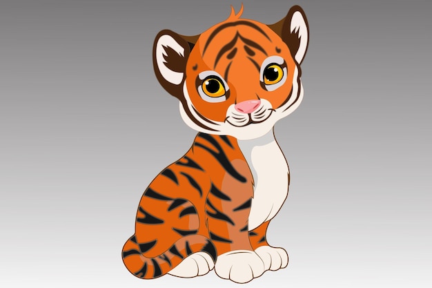 tigre, mejor, ilustración, vector