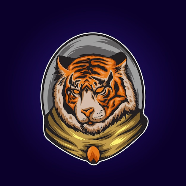 Vector tigre tan genial ilustración