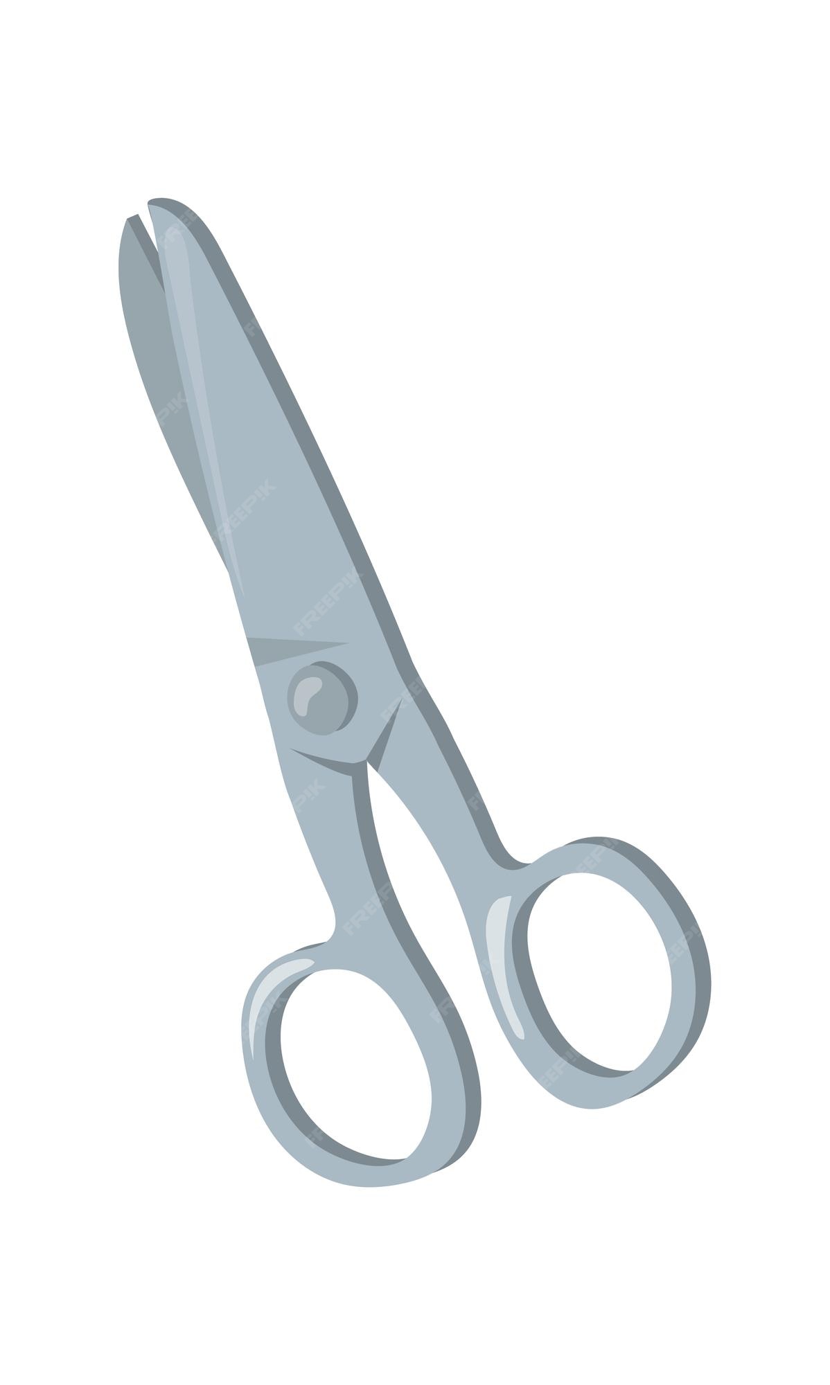 Tijeras grises de dibujos animados. tijeras de papelería escolar, herramienta de sastre para cortar papel o cabello, ilustración vectorial aislada sobre fondo blanco | Vector Premium Tijeras grises de dibujos animados. tijeras de papelería escolar, herramienta de sastre para cortar papel o cabello, ilustración vectorial aislada sobre fondo blanco | Vector Premium