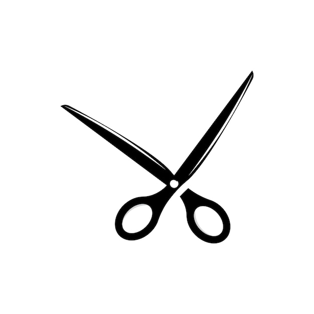 Las tijeras logotipo afeitador vector sencillo barbería diseño icono de fondo símbolo plantilla