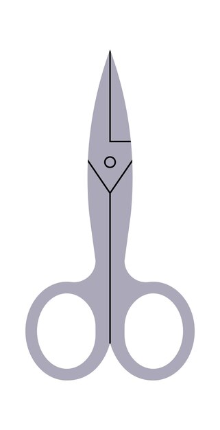 Tijeras manicura belleza herramienta Vector ilustración