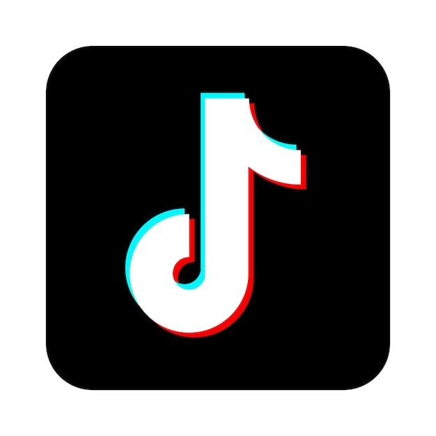 Tik tok línea icono Comunicación chat mensaje foto video emoji publicaciones suscriptores vistas me gusta comentarios Editorial
