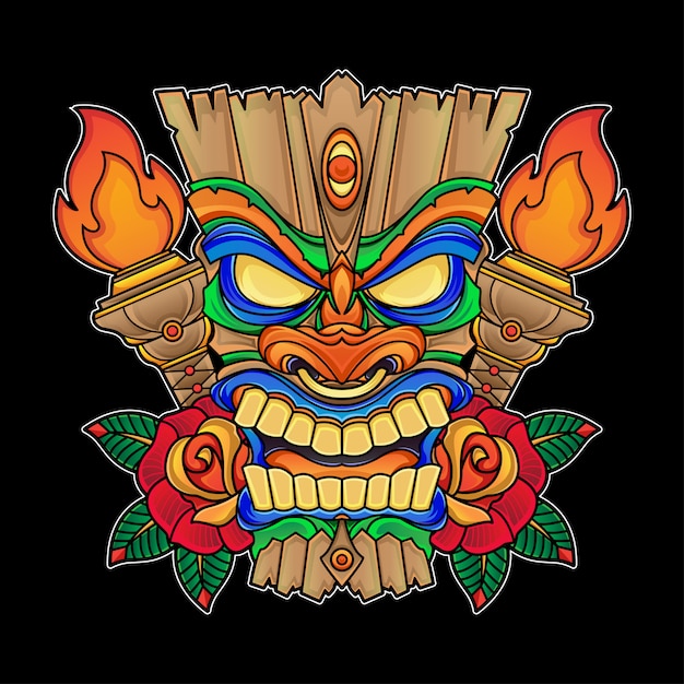 Tiki msk ilustración