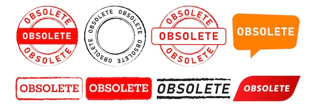 Timbre de círculo rectangular obsoleto y etiqueta de burbuja de habla signo adhesivo para antigüedad antigua