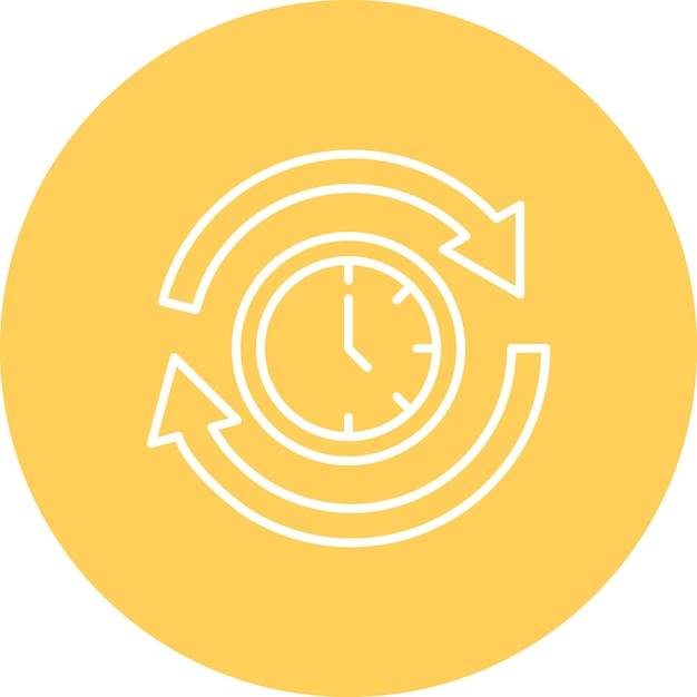 Vector time circle icon