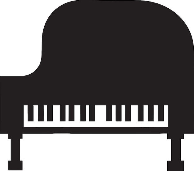 Vector tinkling the ivories piano vector logo design icon