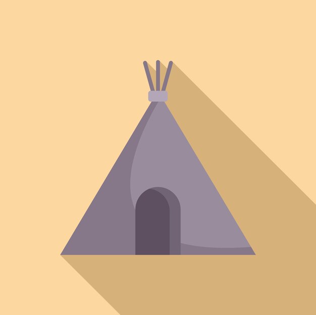 Tipi nativo americano de pie en la luz del sol