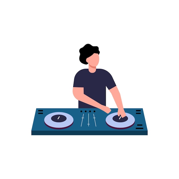 El tipo es un DJ de sonido.