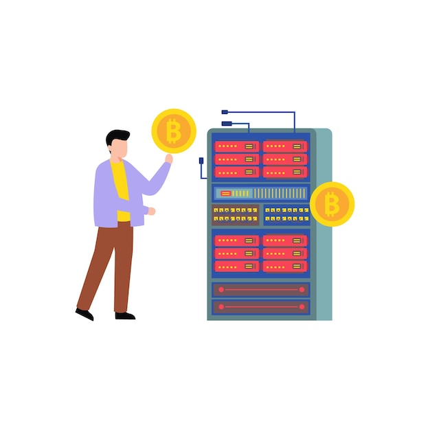 El tipo está trabajando en servidores bitcoin.