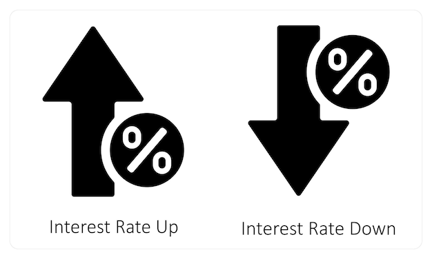 Tipo de interés en aumento Tipo de interese en disminución